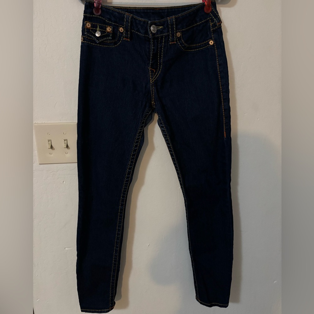 True Religion Dark Indigo Skinny Jeans